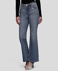 Avec Les Filles Women's Mid Rise Bootcut Jeans