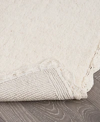 Laura Ashley Heathered Crochet Border Cotton Bath Rug
