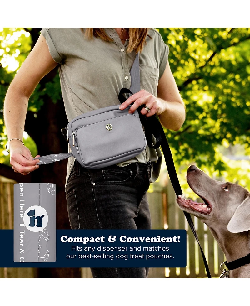 Compo Dog Poop Bags, 90 Bags, Charcoal Gray