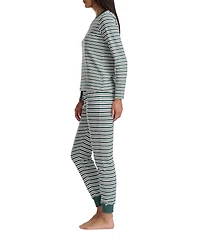 Tommy Hilfiger Women's 2-Pc. Packaged Printed Thermal Pajamas Set