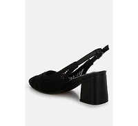 Tolina Woven Design Slingback Sandals Women