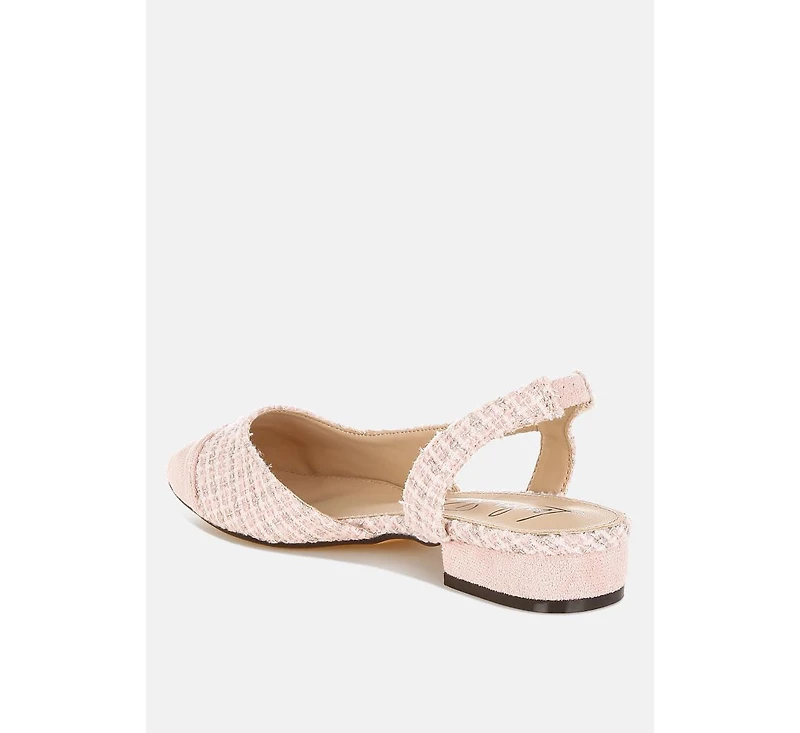Karita Tweed Slingback Sandals Women