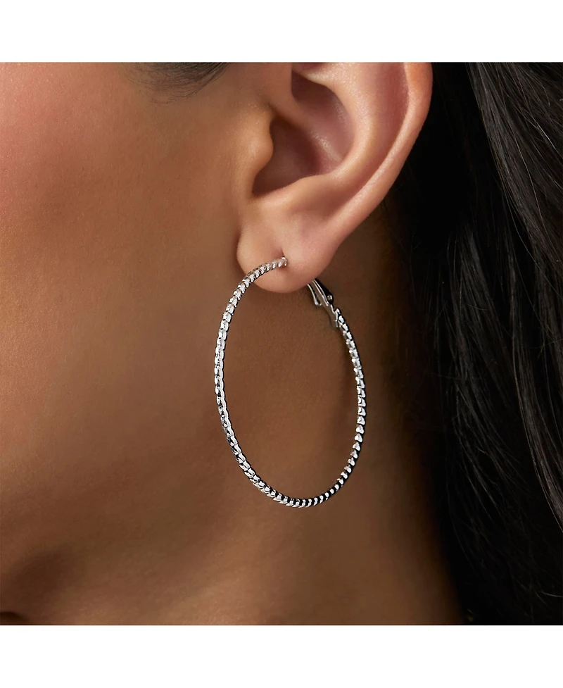 Jessica Simpson Mixed Metal Hoop Earring Set in Gold & Silver-Tone