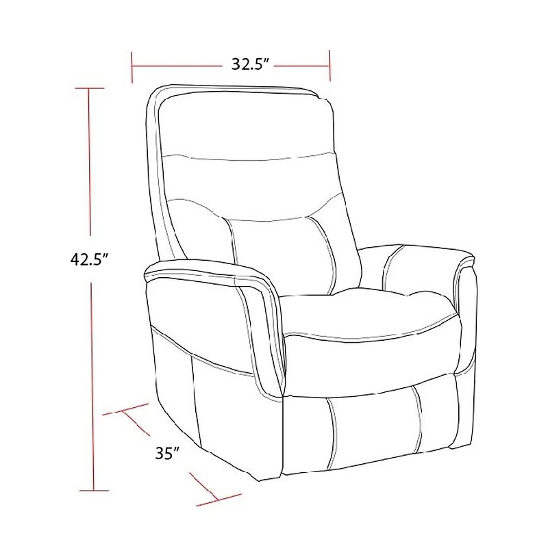 Parker Living Gemini - Truffle Power Lift Recliner with Articulating Headrest