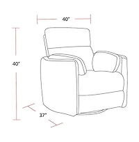 Parker Living Natural Beauty Quartz Power Swivel Glider Recliner