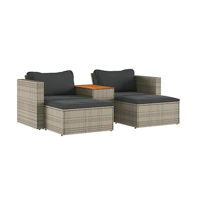 Garden Sofa Set Grey Pe Rattan Modular Garden Sofa Set