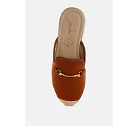 Nazaya Horsebit Detail Espadrilles Mules Women