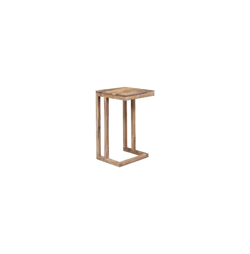 Porter Designs Urban Solid Sheesham Wood End Table, Natural (Set of 2)