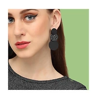 Sohi Circular-Dent Drop Earrings