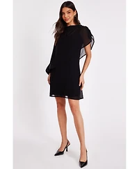 Quiz Women's Chiffon Two-in-One Mini Dress