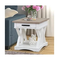 Parker House Furniture Americana Modern - Cotton Cocktail Table with 2 End Tables