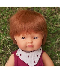 Miniland Baby Boy Doll with Red Hair 15"