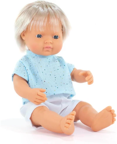 Miniland My Friends and Me Collection Baby Boy Doll with Blonde Hair