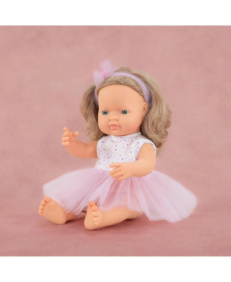 Miniland My Friends and Me Collection Baby Girl Doll with Dark Blonde Hair