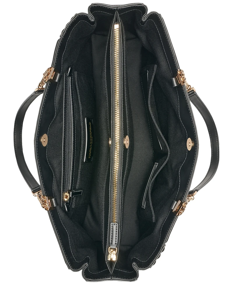 Karl Lagerfeld Paris Josephine Leather Tote Handbag