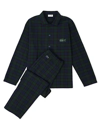 Lacoste Men's 2-Piece Flannel Pajama Set