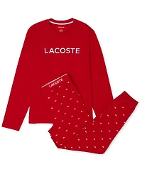 Lacoste Men's 2-Piece Jersey Top and Pajama Set