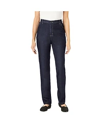 Woman Within Women's Perfect Cotton Back Elastic Denim Jean