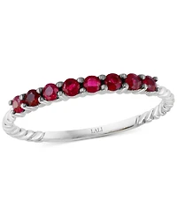 Lali Jewels Ruby Ring (0.36 ct. t.w.) in 14K White Gold