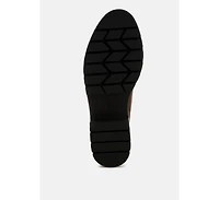 Jacop Micro Suede Metal Chain Link Loafers