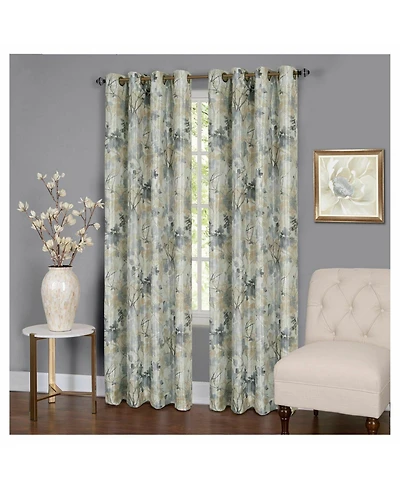 Kate Aurora Country Living 100% Thermal Lined Grommet Top Floral Room Darkening Curtains