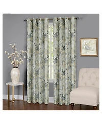 Kate Aurora Country Living 100% Thermal Lined Grommet Top Floral Room Darkening Curtains
