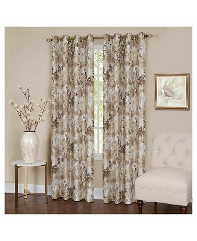 Kate Aurora Country Living 100% Thermal Lined Grommet Top Floral Room Darkening Curtains