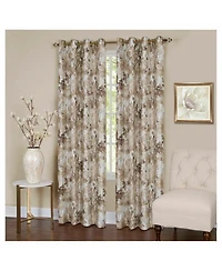 Kate Aurora Country Living 100% Thermal Lined Grommet Top Floral Room Darkening Curtains