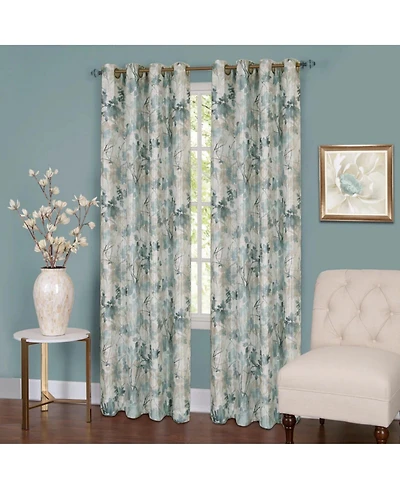 Kate Aurora Country Living 100% Thermal Lined Grommet Top Floral Room Darkening Curtains