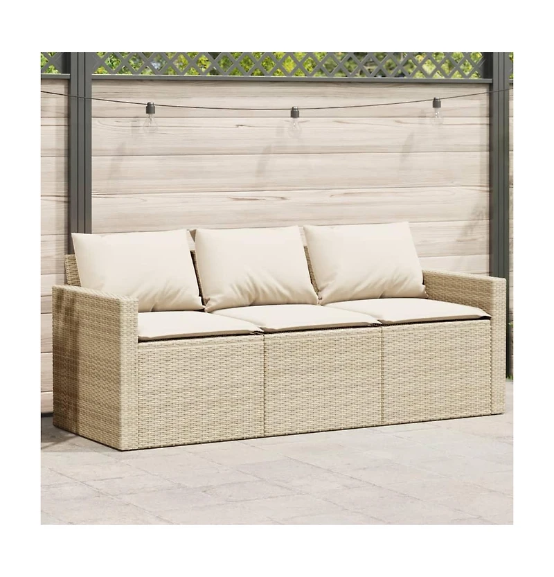 Garden Sofa Beige, Cream White