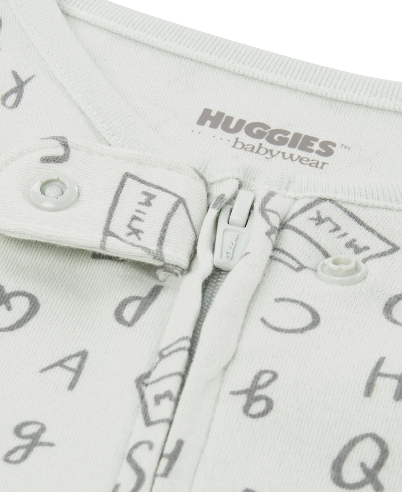 Huggies Baby Boys Full-Zip Sleep and Play Footed Coverall