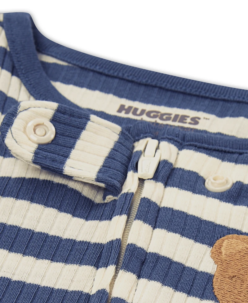 Huggies Baby Boys 2-Way Full-Zip Footed Coverall