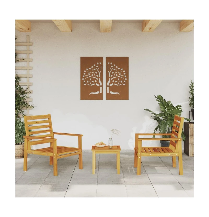 Sofa Chair Natural Wood Solid Acacia Wood Standard Durable