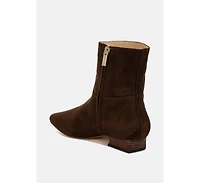 Rag & Co Hakra Flared Heel Suede Boots Women