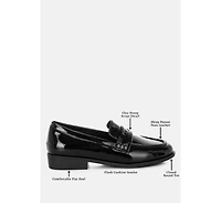 London Rag Mogul Penny Strap Detail Womens Loafer