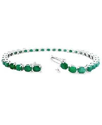 Macy's Oval Sapphire Bracelet (11-3/4 ct. t.w.) Sterling Silver