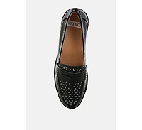 Raisa Stud Embellished Penny Loafers Women
