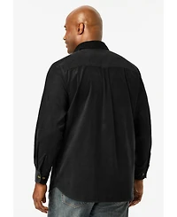 KingSize Men's Big & Tall Fine Wale Corduroy Shirt