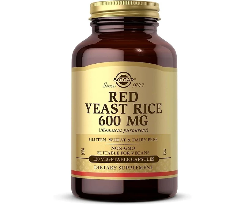 Solgar Red Yeast Rice ,600 mg ,120 V Caps