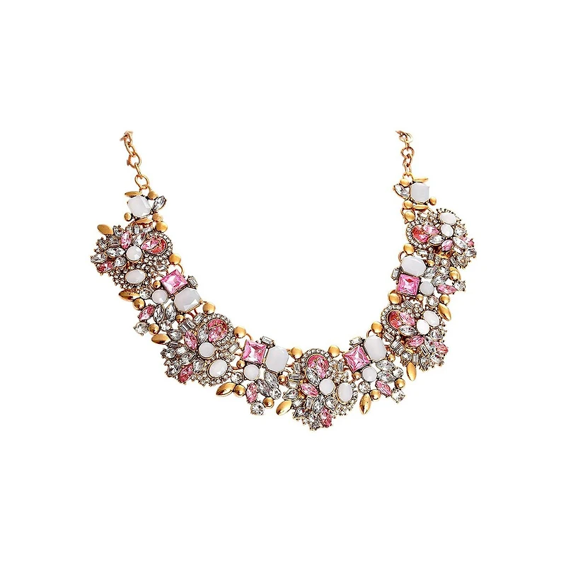 Sohi Silver-Plated Stone Necklace