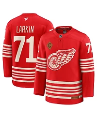 Fanatics Men's Dylan Larkin Red Detroit Wings Centennial Premium Jersey