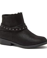 Lands' End Little Girls Shimmer Zip Up Western Booties