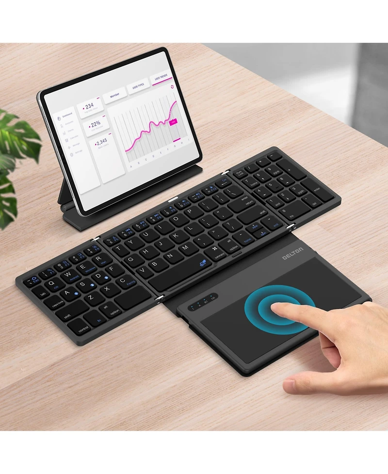Delton F92 Wireless Keyboard with Large Touchpad (DKBF92)