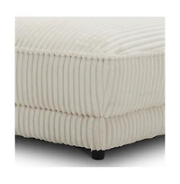 Parker Living Utopia - Mega Ivory Ottoman with Casters