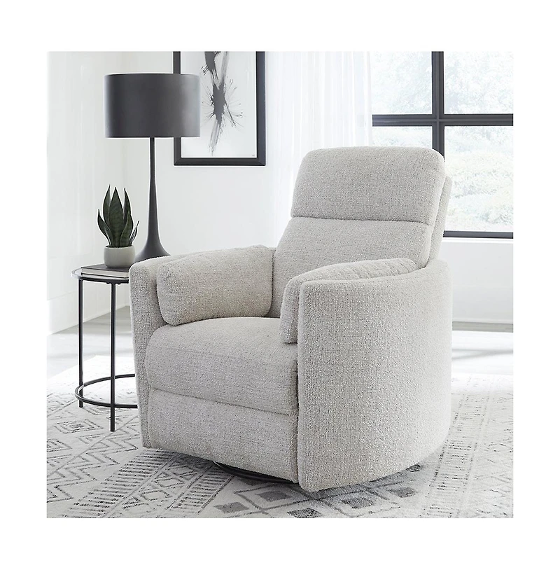 Parker Living Angora Linen Manual Swivel Recliner