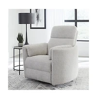 Parker Living Angora Linen Manual Swivel Recliner