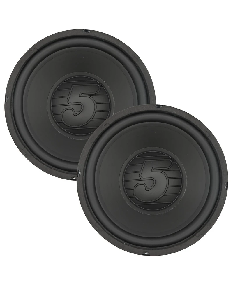 5 Core 8 Inch Woofer Pair 200W Car Subwoofer 4Ohm Replacement Deep Sub w Poly Cone