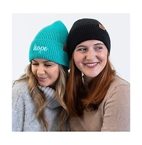 Unisex Ribbed Beanie - Black