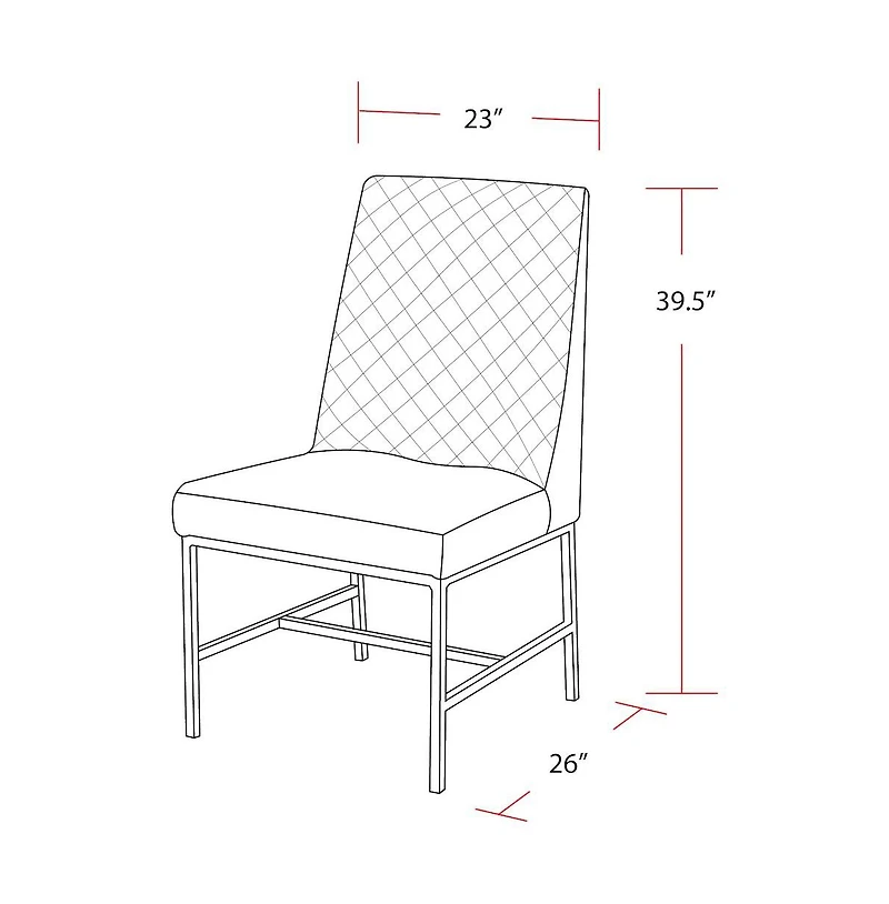 Parker House Furniture Parker House Diamond - Elise Rust Dining Chair (2/Ctn Sold in pairs)