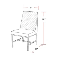 Parker House Furniture Parker House Diamond - Elise Rust Dining Chair (2/Ctn Sold in pairs)